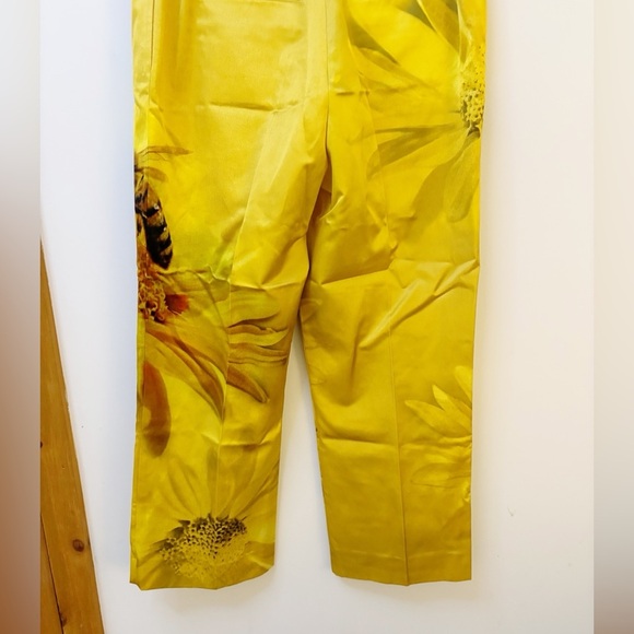 Tory Burch Printed Bee Satin Trouser - Picture 9 of 10